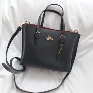 Coach Mollie Tote Crossbody (Black)